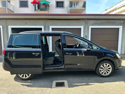 VW Sharan 2.0 TDI BMT Highline 4Motion — Monospace 7 places, diesel efficace et robuste — rear view