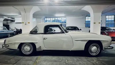 Mercedes-Benz 190 SL 1960 — Chef-d'œuvre cabriolet, seulement 32 250 km — Miniature 7