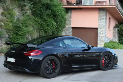 Porsche 718 Cayman GT4 — Coupé sportif 385 ch, boîte manuelle, 49'000 km — arrière