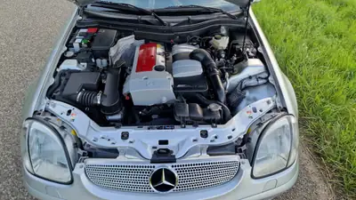 Mercedes-Benz SLK 200 Kompressor Final Edition — Cabriolet sportif, 128 800 km, sans sinistre — Miniature 11