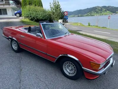 Mercedes-Benz SL 450 — Chef-d'œuvre cabriolet des années 70, état d'exception — Seitenansicht
