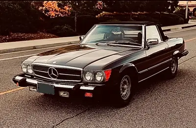 Mercedes-Benz SL 450 — Roadster mythique V8 1977, Premier propriétaire, 58 000 km originaux — vue extérieure