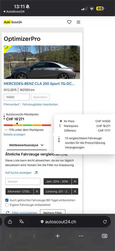 Mercedes-Benz CLA 250 Sport — Berline compacte 4Matic, 162'000 km, version sportive équipée — Thumbnail 10
