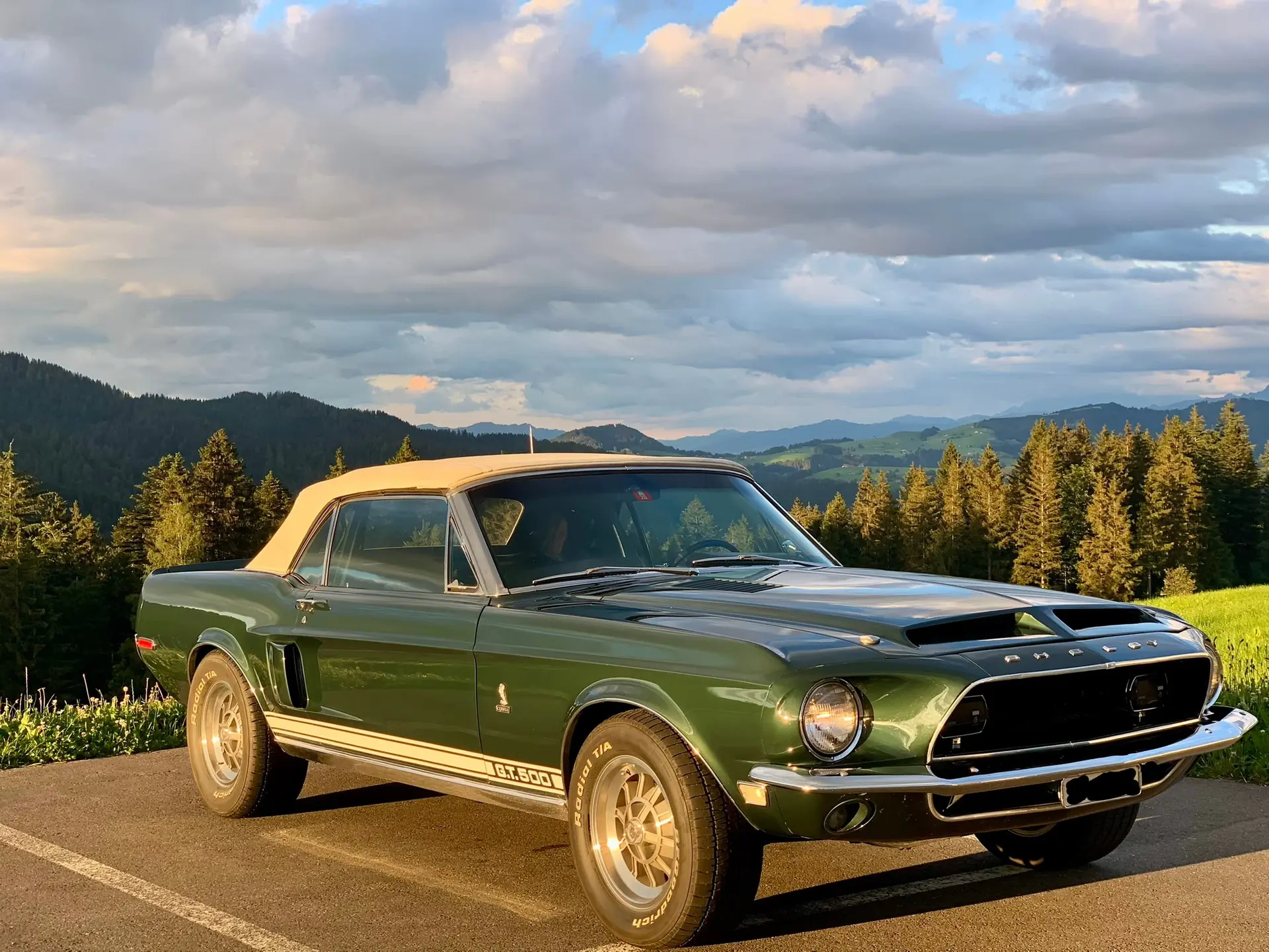 Ford Mustang Shelby GT500 1968 — Cabriolet légendaire, motorisation 7.0L surpuissante — Außenansicht