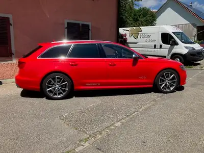 Audi S6 Avant 4.0 TFSI V8 quattro — Break sportif 420 ch, toit panoramique, entretien Audi exclusif — Heckansicht