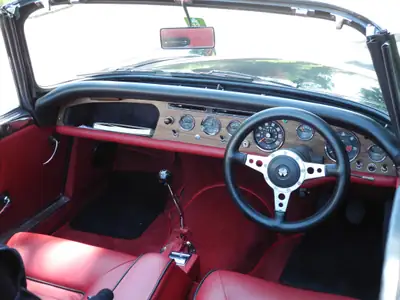 Sunbeam Alpine Tiger MK1 1965 — Cabriolet sportif britannique, 200 ch authentique — Seitenansicht