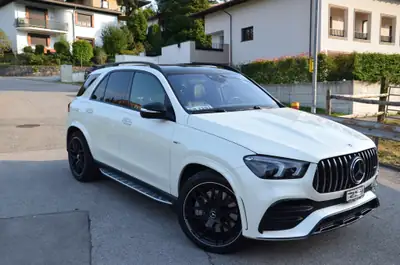 Mercedes-Benz GLE 53 AMG 4Matic+ — SUV sportif hybride, 70'000 km seulement — Seitenansicht