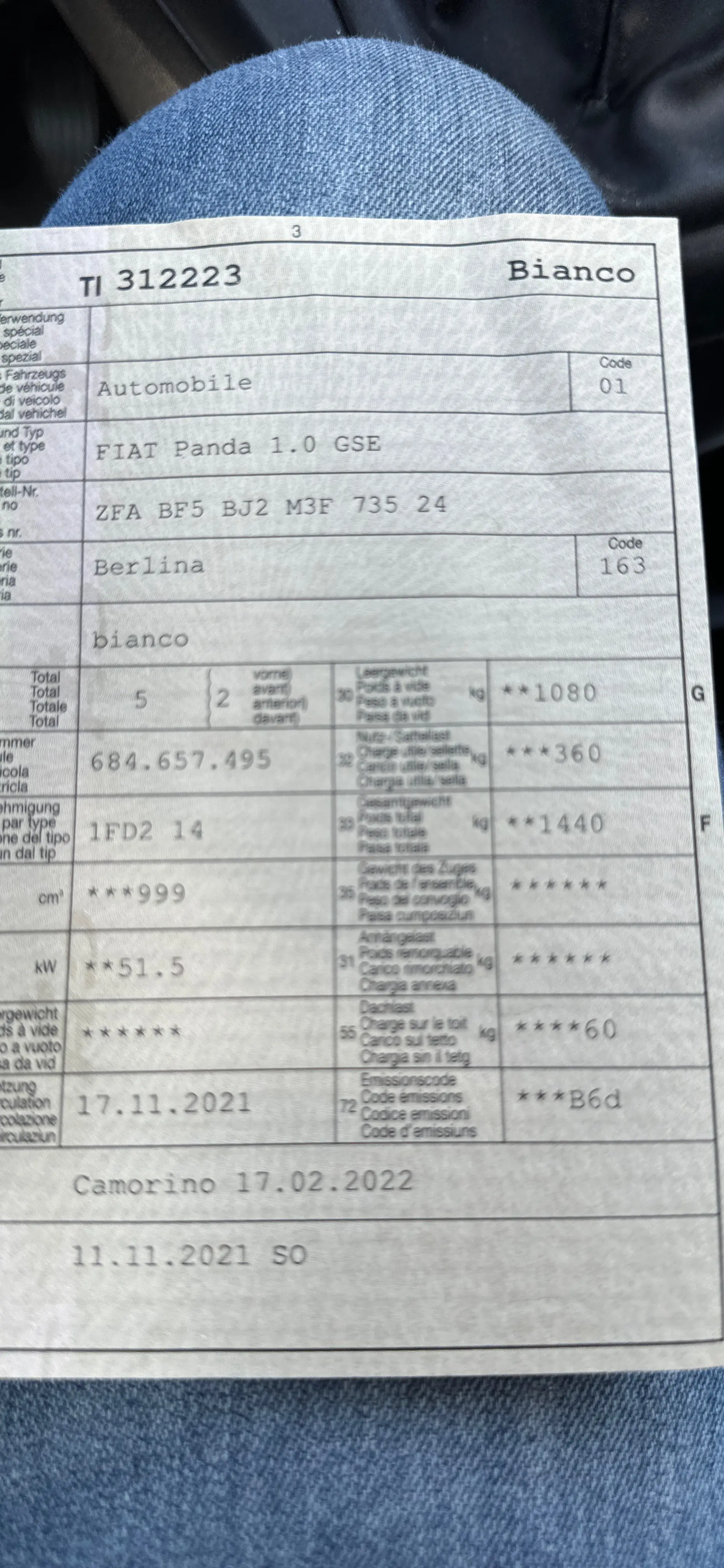 Fiat Panda 2021 occasion Arbedo — 4