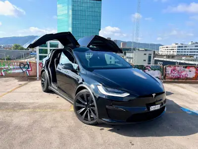 Tesla Model X 100kWh Plaid — SUV électrique haute performance, 58'000 km seulement — Heckansicht