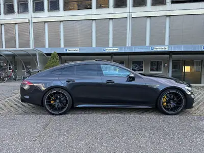 Mercedes-AMG GT 63 S 4Matic+ — Coupé haute performance 639 ch, 54'000 km seulement — côté