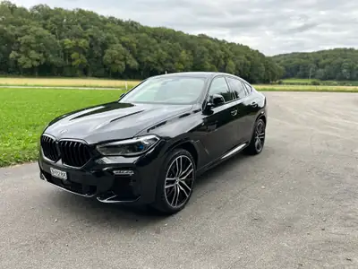 BMW X6 M50d 2020 — SUV coupé premium, 400 ch diesel, équipement complet — intérieur