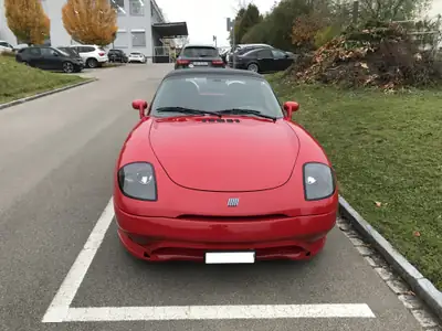 FIAT Barchetta 1.8 ABS — Roadster rétro authentique, sans accident — Heckansicht
