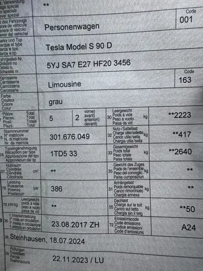 Tesla Model S 90D — Berline électrique haute performance, 518 ch et traction intégrale — dettaglio