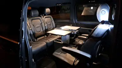 Mercedes-Benz V 250 4MATIC — Monospace familial premium, 7 places et traction intégrale — vue extérieure