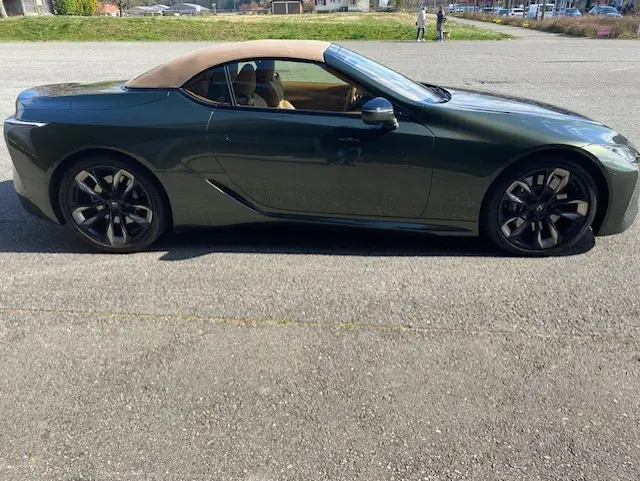 Lexus LC 500 Cabriolet V8 — Grand tourisme décapotable, 463 ch, faible kilométrage — vista esterna