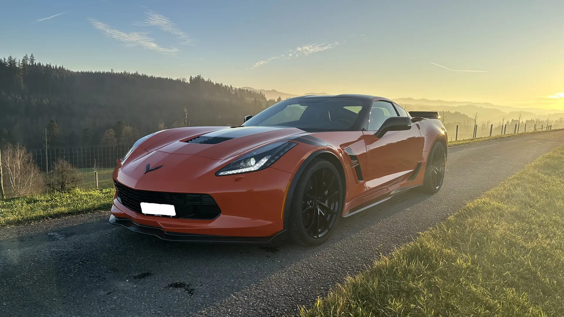 Chevrolet Corvette Coupé Grand Sport 3LT — Muscle car américain, Final Edition ultra rare — vue extérieure