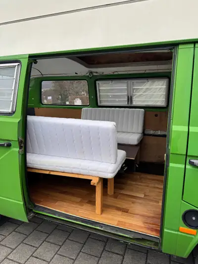 VW T3 1982 — Légende du camping-car, diesel économe, base aménageable — Miniatura 9