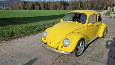 VW Käfer 1835 cm³ — L'icône jaune des années 70, histoire et authenticité — arrière