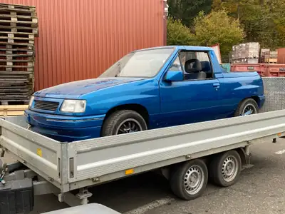 Opel Corsa A Michalak 1987 — Cabriolet vintage rare, transformation signature Würzburg — Außenansicht
