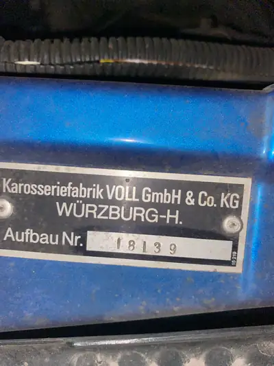 Opel Corsa A Michalak 1987 — Cabriolet vintage rare, transformation signature Würzburg — Detail