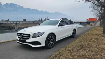 Mercedes-Benz E 220 d Avantgarde — Berline break diesel, 4x4 intelligent et équipements premium — exterior view