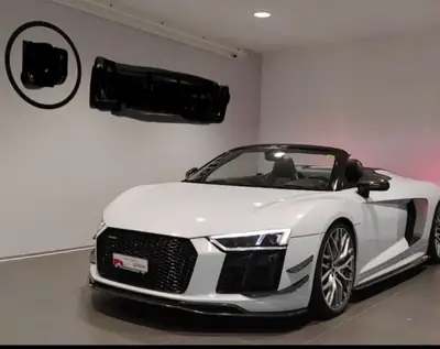 Audi R8 Spyder 5.2 plus S-Tronic — Supercar décapotable, 611 ch et seulement 60'000 km — Außenansicht