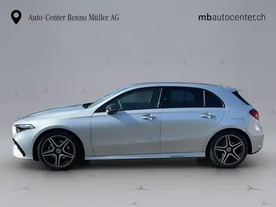 Mercedes-Benz Classe A 180 AMG Line — Compacte sportive, hybride léger et très faible kilométrage — côté