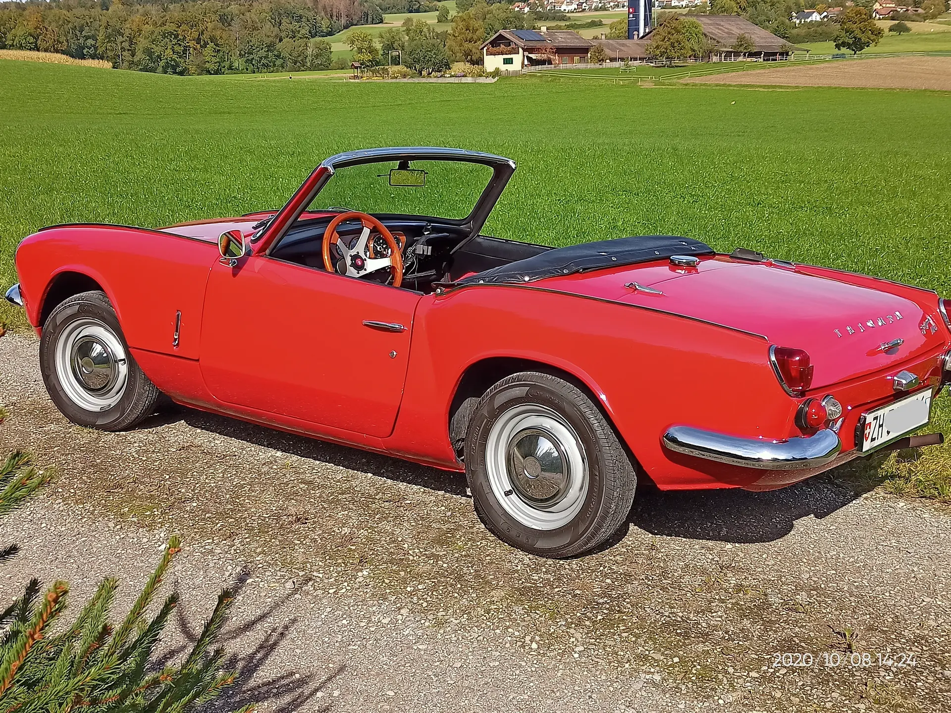 Triumph Spitfire MK3 1969 — Cabriolet anglais de légende, sans accident — vue extérieure