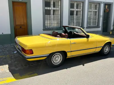Mercedes-Benz SL 280 R 107 — Chef-d'œuvre cabriolet des années 70, état d'origine exceptionnel — Heckansicht