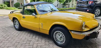 Triumph Spitfire 1978 — Cabriolet vintage iconique, excellent état d'origine — Seitenansicht