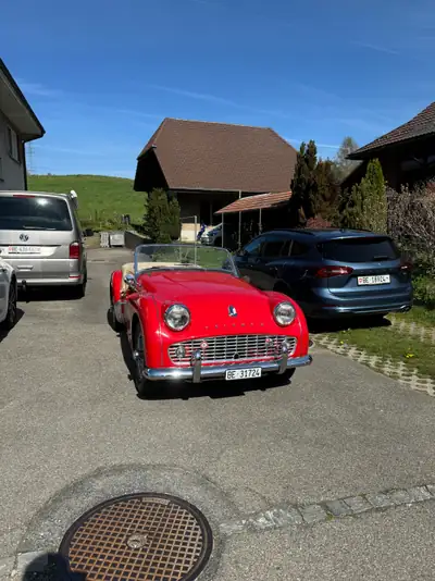 Triumph TR3A 1961 — Cabriolet anglais de légende, seulement 40'000 km — Außenansicht