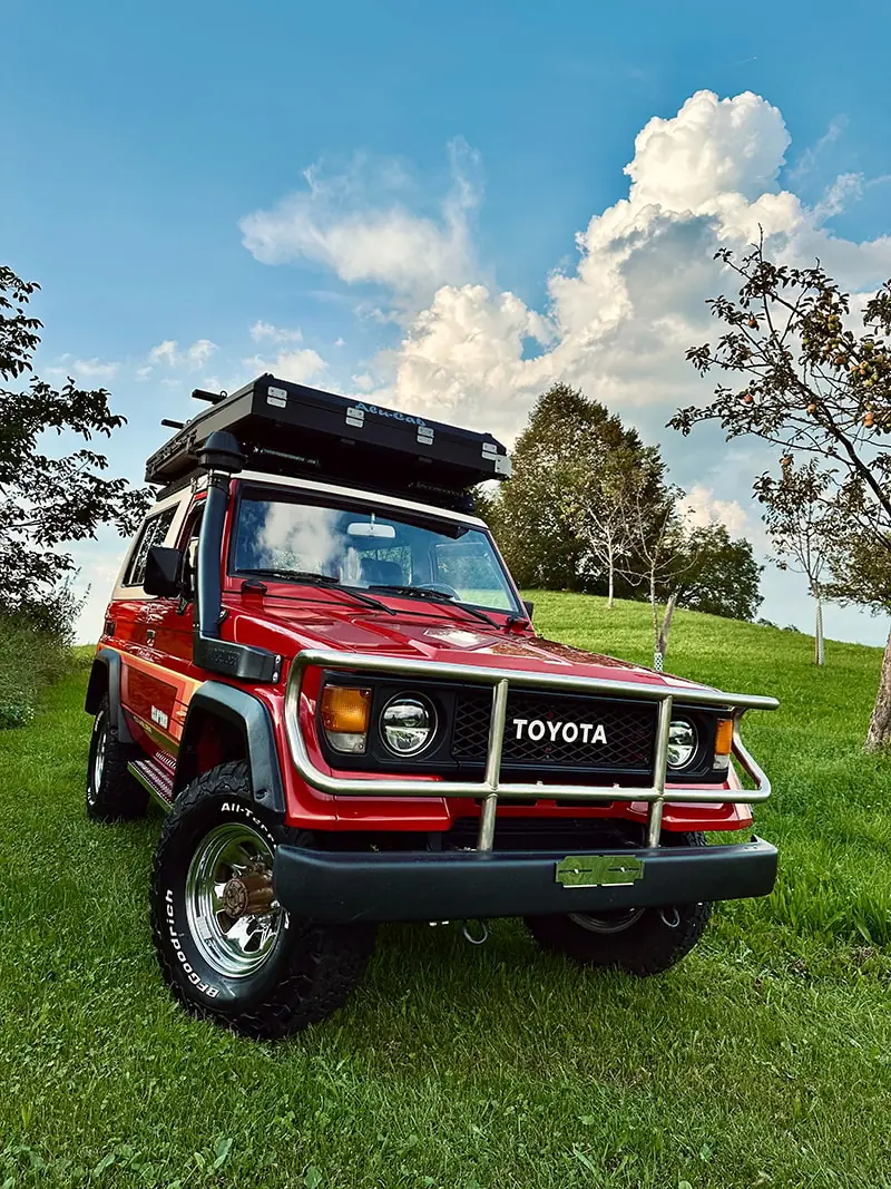 Toyota Land Cruiser LJ 73 FRP-Top TD — Légende 4x4 diesel, prête pour l'aventure — Außenansicht