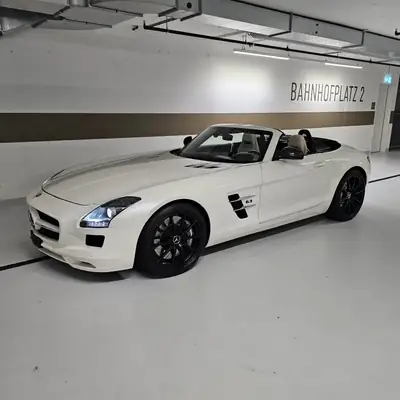 Mercedes-Benz SLS 63 AMG Speedshift — Cabriolet légendaire, 571 ch, état impeccable — Außenansicht