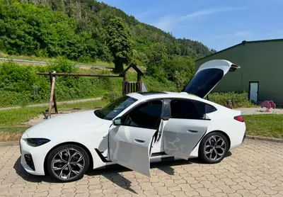 BMW 420d xDrive Gran Coupé M Sport — Diesel hybride 48V, 87'000 km, Full Option — side view