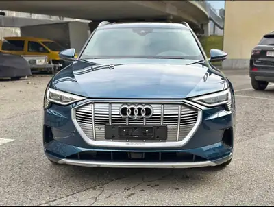 Audi e-tron 55 quattro — SUV électrique premium, 360 ch et design vert métallisé — detail
