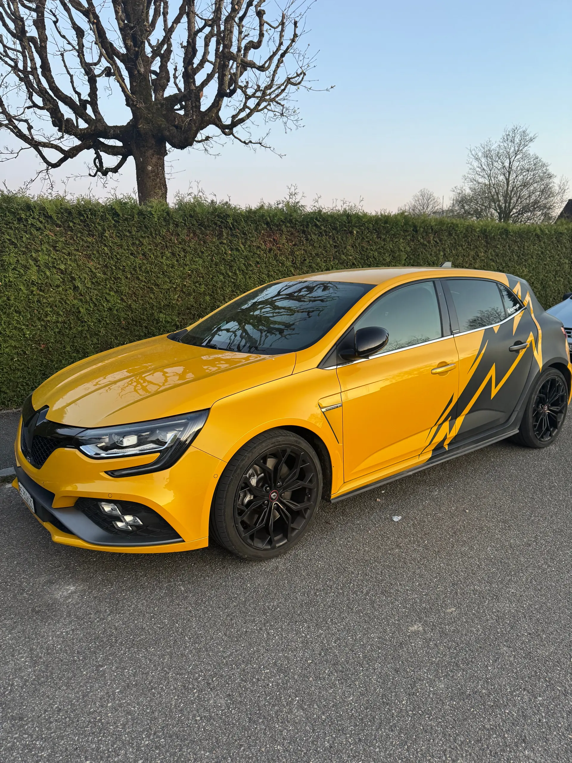 Renault Mégane RS 280 EDC — Sportive haute performance, design jaune signature — Außenansicht