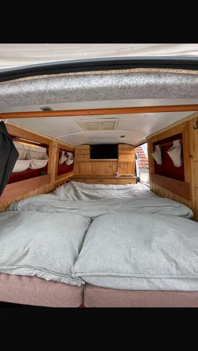 VW T5 Transporter Camper — Utilitaire aménagé diesel robuste, révision complète — Detail