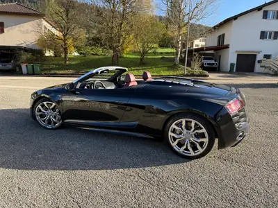 Audi R8 Spyder 5.2 R-Tronic — Cabriolet sportif 525 ch, 68'000 km, sans sinistre — Seitenansicht