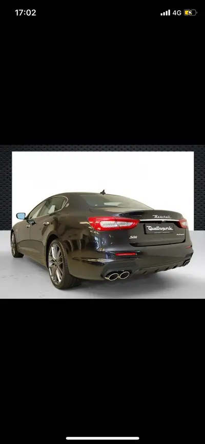 Maserati Quattroporte 3.0 V6 S Q4 GranSport — Berline luxe 411 ch, traction intégrale — arrière
