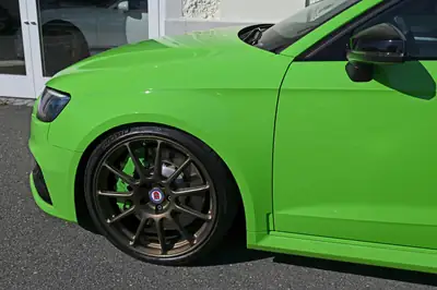 Audi RS3 Sportback 2.5 TSI — 476 ch, tuning APR et Vert Lime exclusif — detail