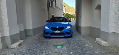 BMW M2 CS 2021 — Coupé haute performance, 43 900 km, bleu métallisé — interni