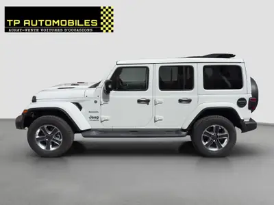 Jeep Wrangler Unlimited Sahara — Toit panoramique Sky one-touch, 4x4 intégral, essence automatique — Miniature 8