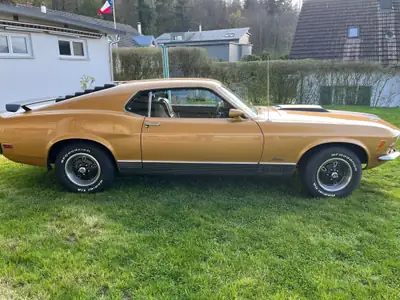 Ford Mustang Mach 1 351 Cleveland 1969 — Muscle car légendaire, très faible kilométrage — Innenraum