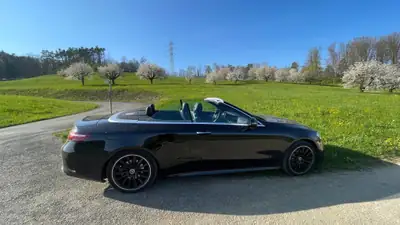 Mercedes-Benz E 200 Cabriolet 4Matic AMG Line — Décapotable sportive, 55'000 km seulement — arrière
