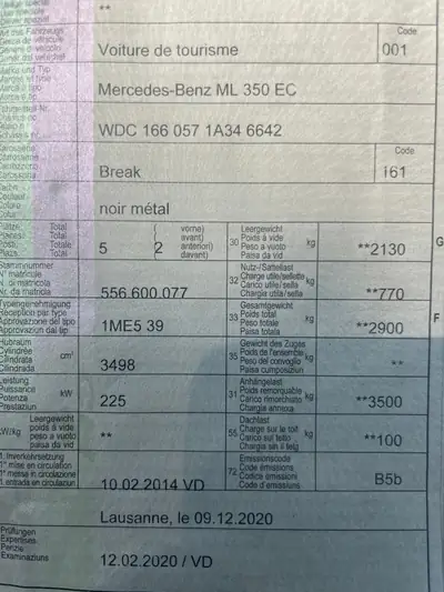 Mercedes-Benz ML 350 Executive 4Matic — SUV premium allemand, expertise et garantie incluses — Miniatura 16
