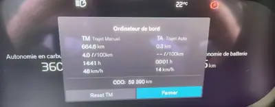 Volvo XC60 T6 eAWD Inscription 2022 — SUV hybride rechargeable, 65'000 km, traction intégrale — interni