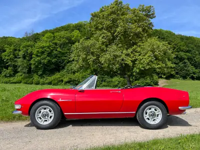 FIAT Dino Spider 1969 — Chef-d'œuvre italien cabriolet, 57'000 km seulement — vue extérieure