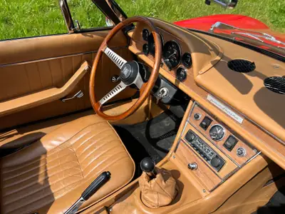 FIAT Dino Spider 1969 — Chef-d'œuvre italien cabriolet, 57'000 km seulement — détail