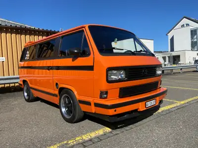 VW T3 Multivan Camper — Légende des années 90, moteur Boxer authentique — vista esterna