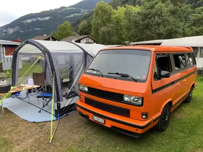 VW T3 Multivan Camper — Légende des années 90, moteur Boxer authentique — Miniatura 18